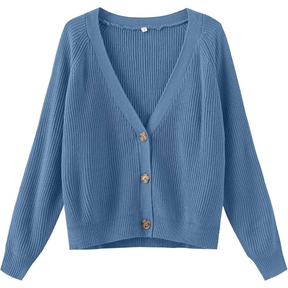 Women's Long Sleeve Knit Sweater Cardigan Acrylic Open Front Casual Fall Winter